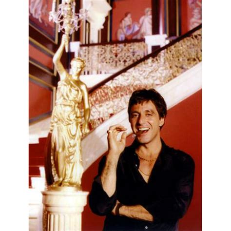 24inx36in Al Pacino Scarface Poster Smiling Cigar Mansion Art Poster