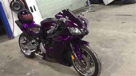 Candy Purple Custom Painted Yamaha R1 Motorcycle Youtube