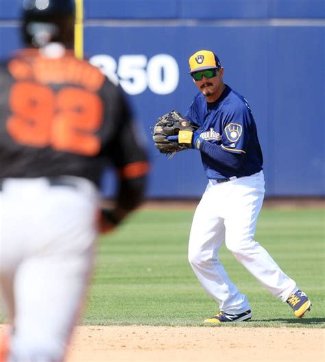 Cory Spangenberg Tyler Saladino Playing All Over Field For Brewers