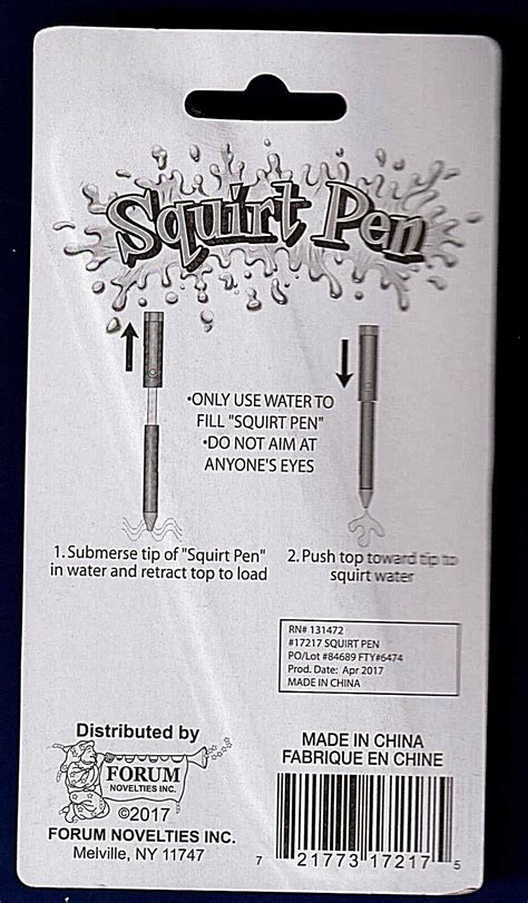 1 Squirt Pen Squirting Water Joke Magic Trick Prank Gag Fake Shoots Funny Toy Ebay