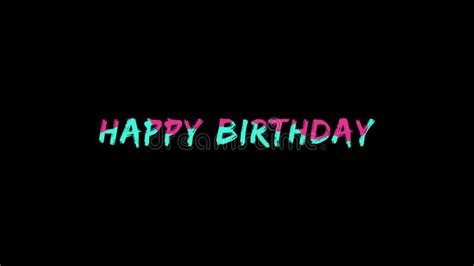 Birthday Animated Hd Video With Graphics Stock Footage Video Of