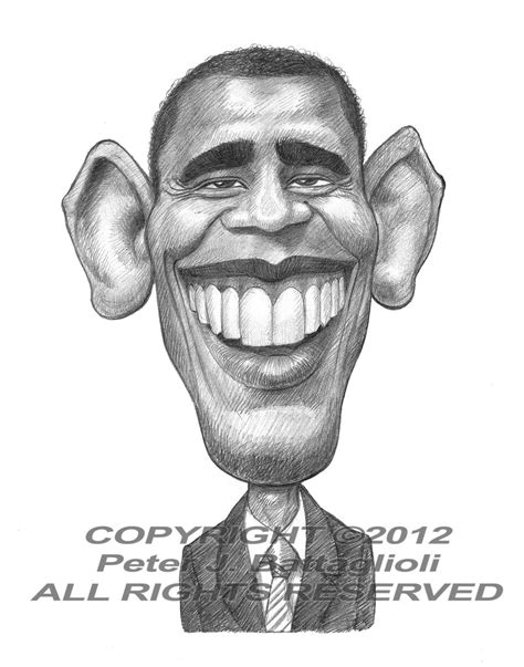 Barack Obama Caricature Art Print Limited Edition Etsy Caricature