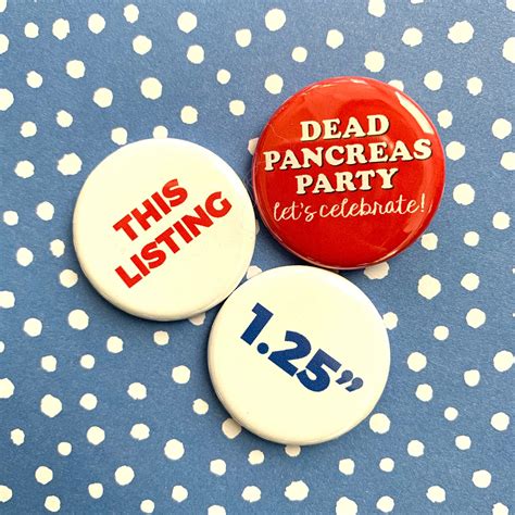 Diaversary 125 Inch Buttons Set Of 4 Type 1 Diabetes T1d Etsy