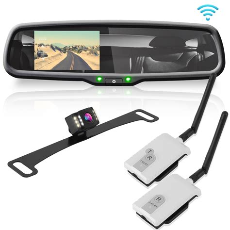 Reversing cameras are typically attached to the top of the license plate, with a cable run to a monitor which you fit on the dash. Pyle - PLCM4590WIR - On the Road - Rearview Backup Cameras ...