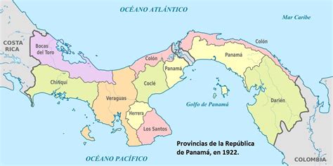 Divisiones De Las Provincias De Panamá 1822 2014 Panamatourit