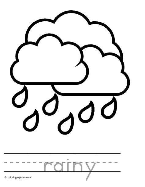 Rain Coloring Pages To Download And Print For Free