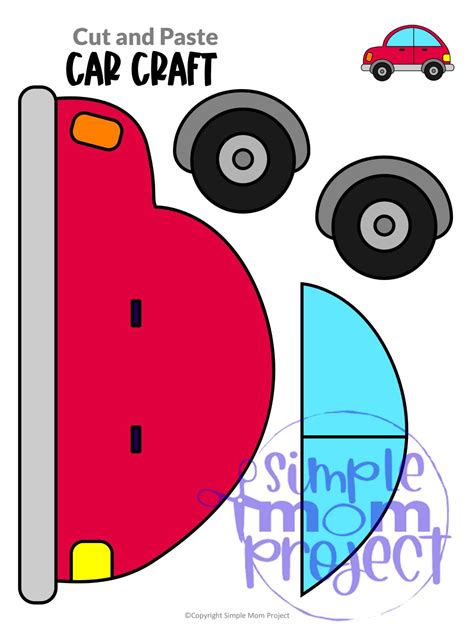 Printable Car Craft Template Simple Mom Project