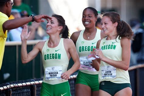 no men s 5k pacer at the stanford invite ex duck claudia francis shines oregon track and field
