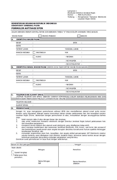 Memiliki surat kuasa khusus dari wajib pajak yang memberi kuasa yang paling sedikit memuat. Surat Kuasa Permohonan Efin Orang Pribadi | Contoh surat ...