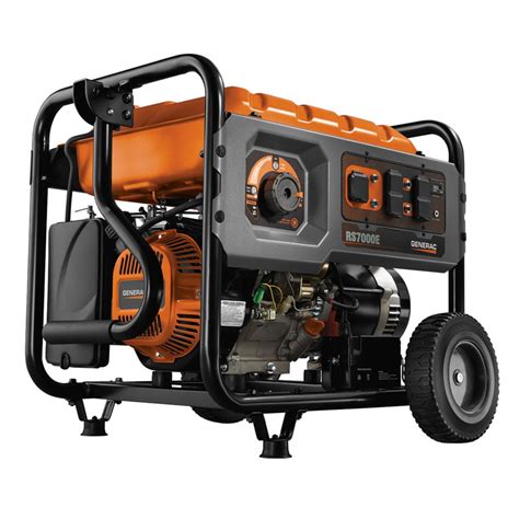 Generac Rs7000e 7000w Gas Powered Portable Generator The Home Depot
