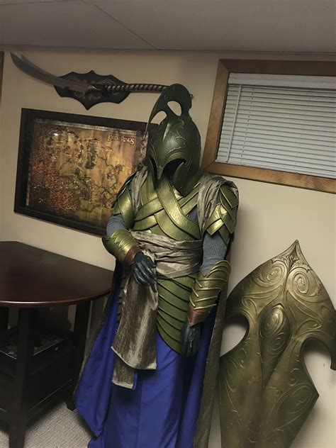 Second Age Elven Armor From Lord Of The Rings Vinyl Armor Plates