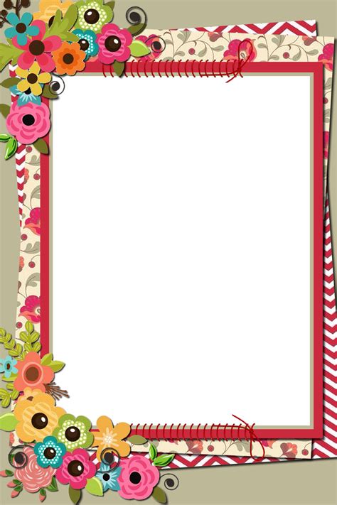 Decorative Png Frame Colorful Borders Design Page Borders Design