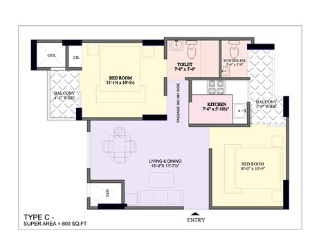 Two Bhk Home Plans