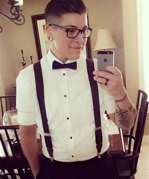 Instagram Butch Fashion Butches Androgynous Suspender Lesbian Real Weddings Butch Style