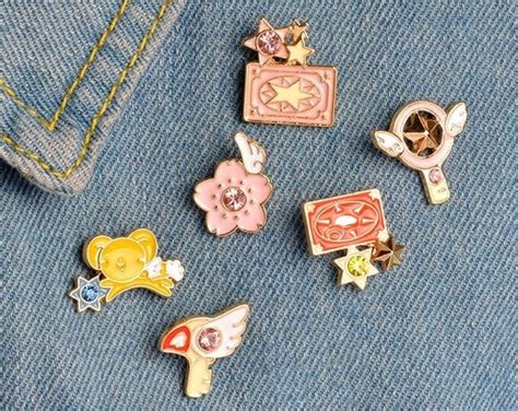 Sakura Enamel Pin Cardcaptor Enamel Pin Key Enamel Pin Etsy