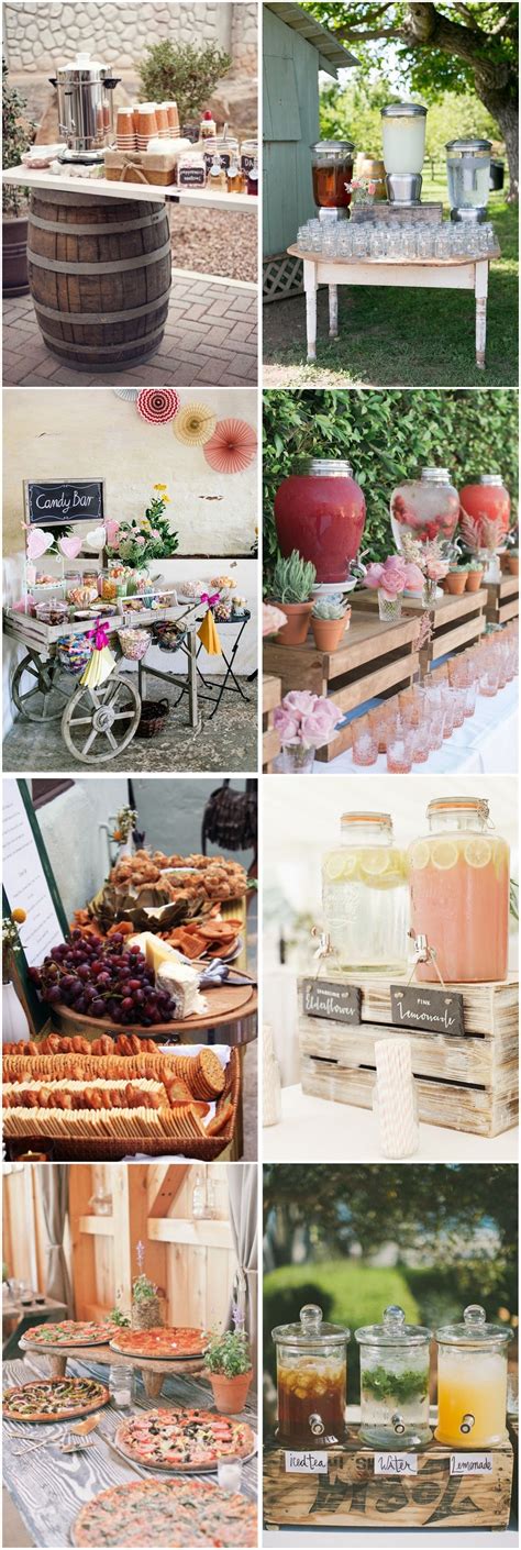 28 Mouth Watering Wedding Fooddrink Bar Ideas For Your Big Day