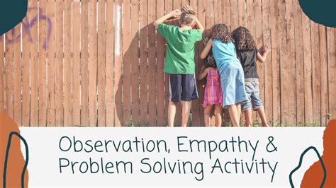 observation empathy and problem solving activity youth entrepreneurship youtube