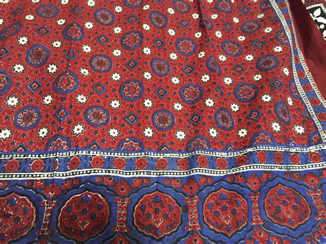Sindhi Ajrak Menwomen Ajrak Traditional Shawl Scarf Chadar 100 Cotton
