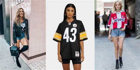 Heres How To Create Outfits With A Football Jersey Styl Inc Kembeo