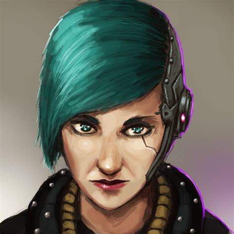 Cyber Punk Girl By Fonteart On Deviantart Cyber Punk Girl Shadowrun