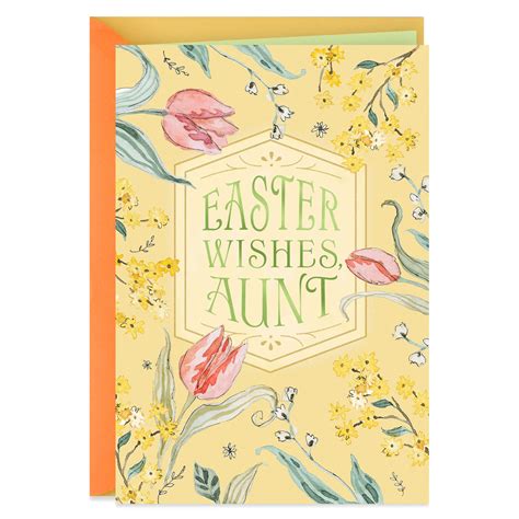 Tulip Flowers Wishes For Aunt Easter Card Greeting Cards Hallmark
