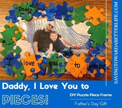 I Love You To Pieces Diy Puzzle Piece Frame T