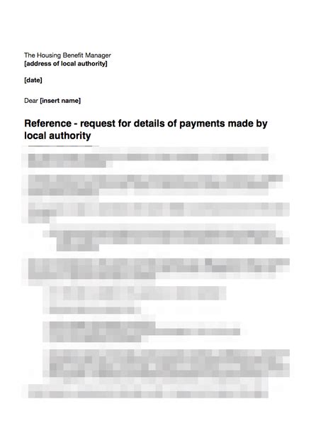 If you are considering issuing a private placement offering. Letter to Local Authority Requesting Details of Housing Benefit Paid to Tenant | GRL Landlord ...