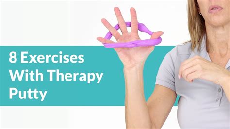 8 Therapy Putty Hand Exercises Easy Youtube
