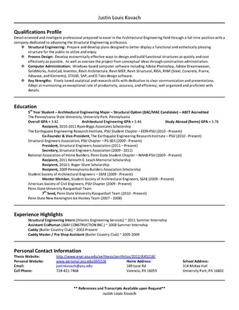 Thesis In Resume