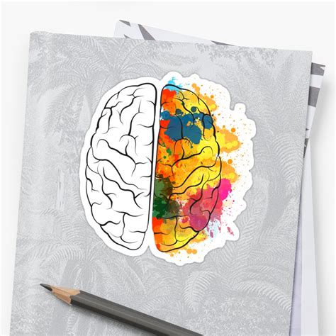 Creative Brain Sticker By Chocodole Redbubble