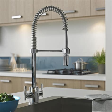 Bristan apricot kitchen sink mixer tap with pull out spray. Artisan Professional Sink Mixer With Pull Out Spray | Bristan
