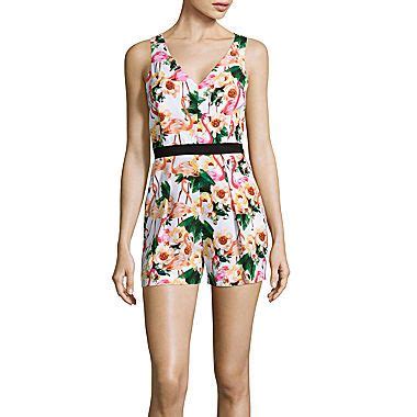nicole by Nicole Miller® V-Neck Romper | Rompers, Outfit accessories, Nicole miller