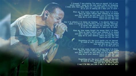 Linkin Park Leave Out All The Rest Lyrics Youtube