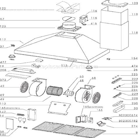 Broan 614804 Parts List And Diagram