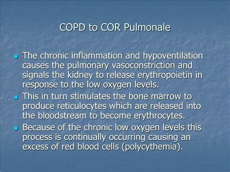 Ppt Copd Leads To Cor Pulmonale Powerpoint Presentation Free