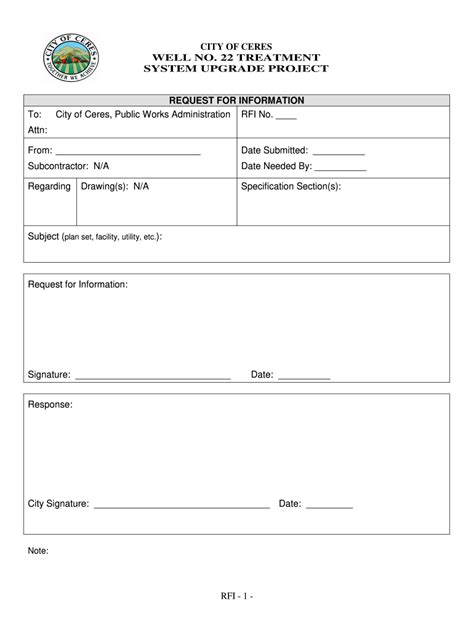 Rfi Form Pdf Fill Out And Sign Online Dochub