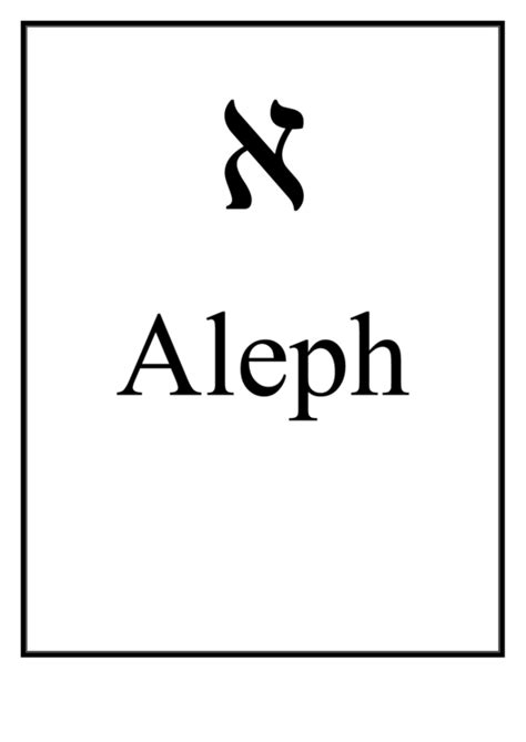 Learning the hebrew alphabet is very important because its structure is used in every day conversation. Hebrew Alphabet - 1-10 printable pdf download