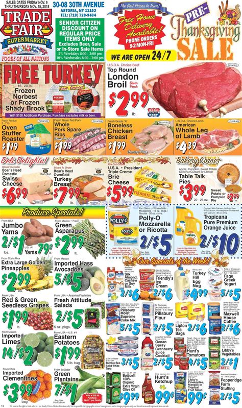 In the us, grocery supermarkets, pharmacies, home improvement and other retail stores publish limited time savings, coupons and deals in store in everypayjoy community, your neighbors share these weekly ads from 800+ stores so you can save your trip picking the circulars. Trade Fair Supermarket Weekly Circular July 5 - 11, 2019