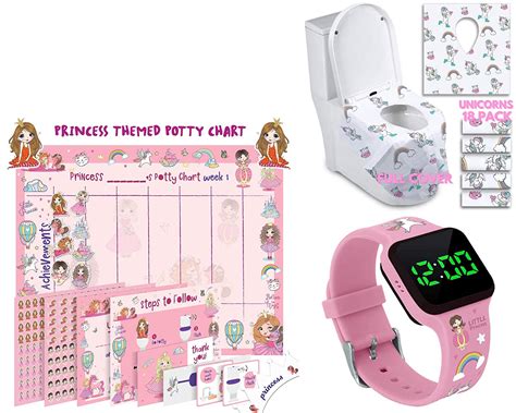 Potty Training Count Down Timer Watch Princess Pink And