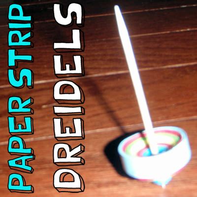 The bottom of the dreidel must come to a point and. How to Make a Paper Strip Dreidel - With Dreidel Game ...
