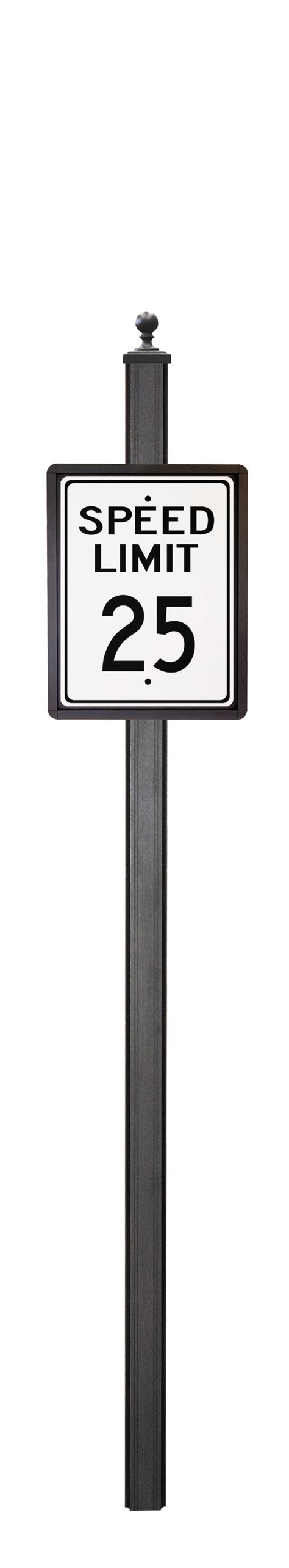 4 X 4 Square Street Sign Poles Main Street Series