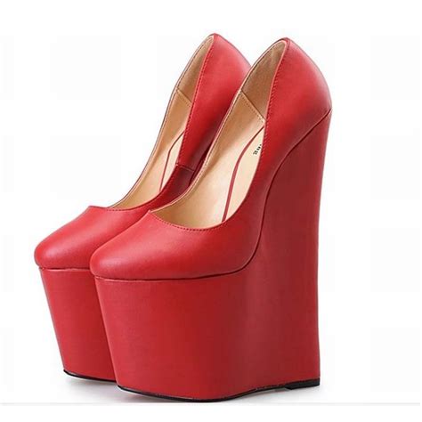 Hot Ultra High Heels Plus Size 45 46 47 48 Wedges Sexy Wedge High