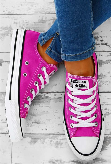 Chuck Taylor Converse All Star Fuchsia Trainers Uk 3 In 2020