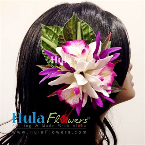 Tropical Hawaiian Wedding Flowers Hair Clip