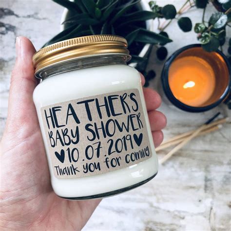 Personalised Baby Shower Soy Scented Candle By Lollyrocket Candle Co Notonthehighstreet Com