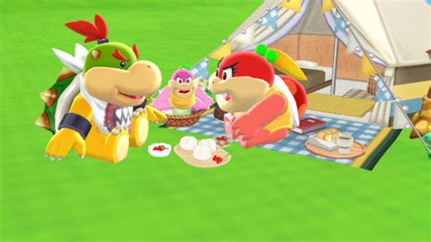 Bowser Jr Relaxing At Picnic By Sandi130201 On Deviantart