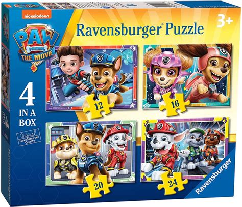 Ravensburger Paw Patrol The Movie Four In A Box Jigsaw Puzzles Bright