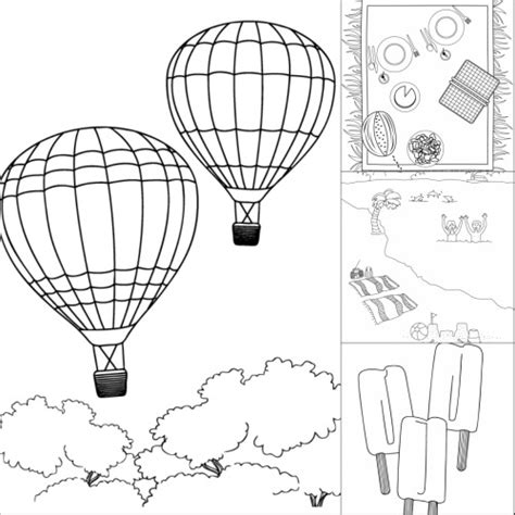 summer fun printable coloring pages   takes
