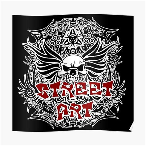 Tattoo Tribal Street Art Poster For Sale By Valentinahramov Redbubble