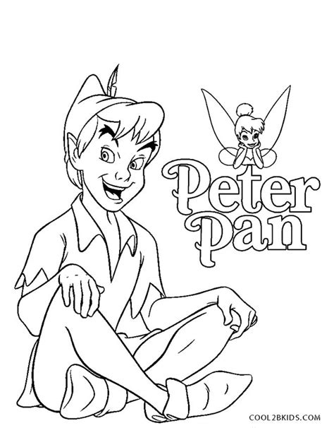 Peter Pan Free Coloring Pages